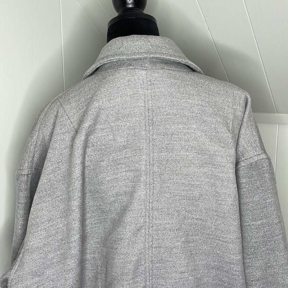 Free People Gray Double-Breasted Coat - Picture 11 of 15